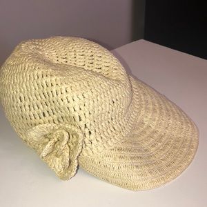 Straw wicker baseball cap